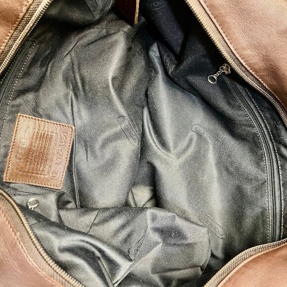 1990's Vintage Huge Tote by Coach - Dk Brown - Italy - EUC - Picture 5 of 7